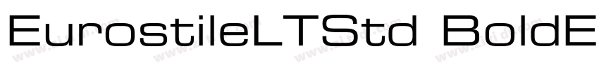 EurostileLTStd BoldE字体转换